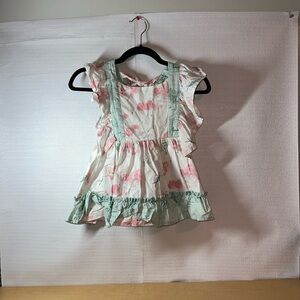 HANDMADE Peter Pan Pinafore Top Size 4/5